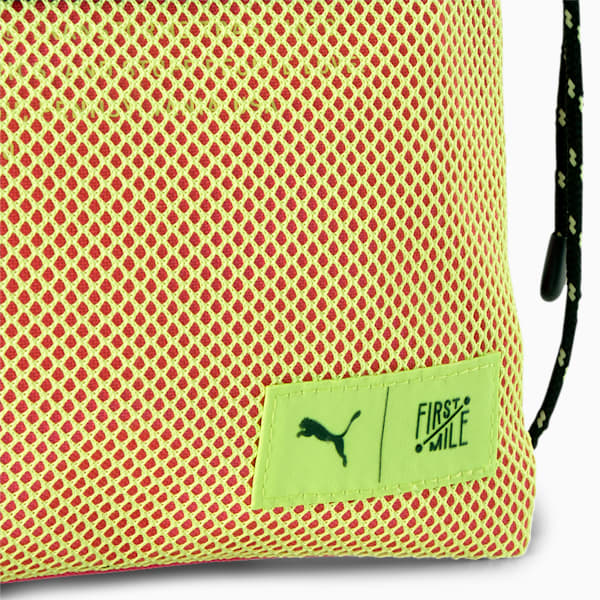PUMA x FIRST MILE Sacoche Bag, Puma Black-Glowing Pink-Fizzy Yellow, extralarge