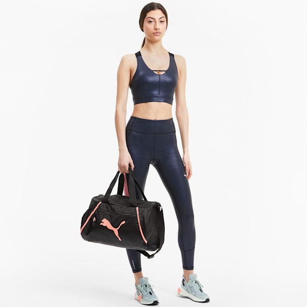 AT Essentials Pearl Barrel Bag, Puma Black-Nrgy Peach, extralarge