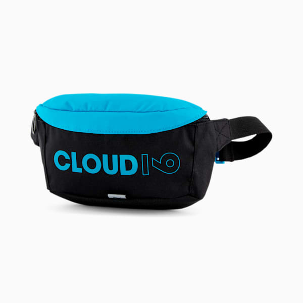 PUMA x CLOUD9 Waist Bag, Puma Black-Hawaiian Ocean, extralarge