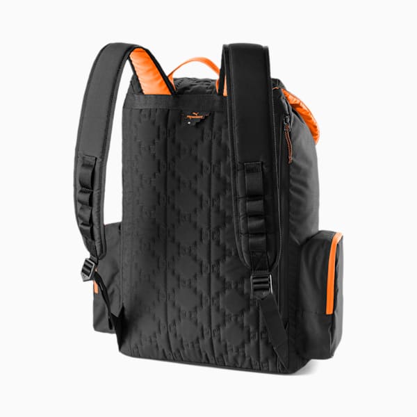 PUMA x PRONOUNCE Backpack, Puma Black-Vibrant Orange, extralarge