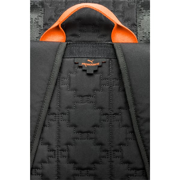 PUMA x PRONOUNCE Backpack, Puma Black-Vibrant Orange, extralarge