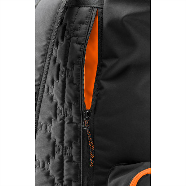 PUMA x PRONOUNCE Backpack, Puma Black-Vibrant Orange, extralarge