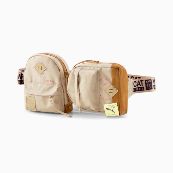 PUMA x MICHAEL LAU Waist Bag, Safari-Chipmunk, extralarge