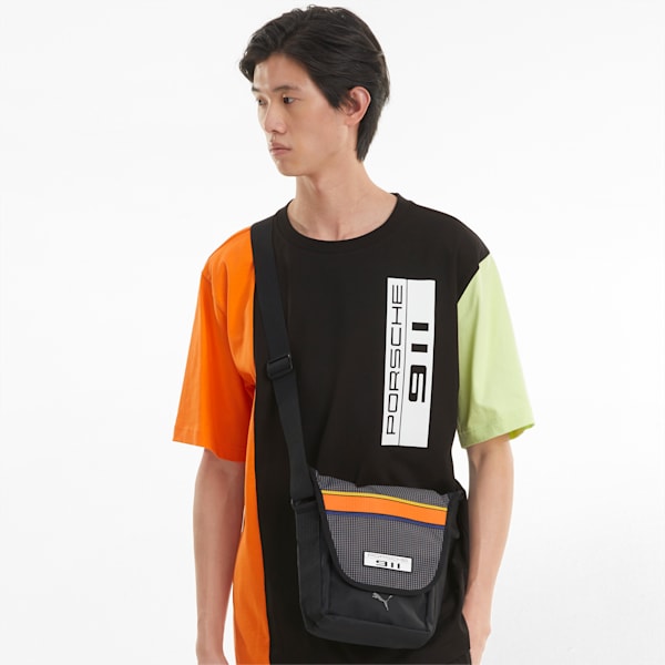 Porsche Legacy Small Messenger Bag, Puma Black, extralarge
