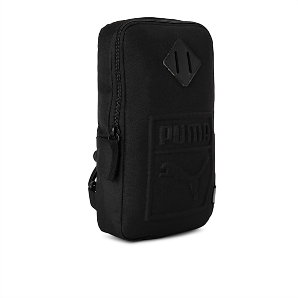 PUMA S C69 Unisex Crossbody Bag, Puma Black, extralarge-IND