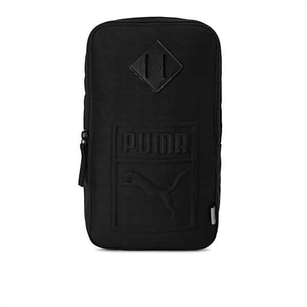 PUMA S C69 Unisex Crossbody Bag, Puma Black, extralarge-IND