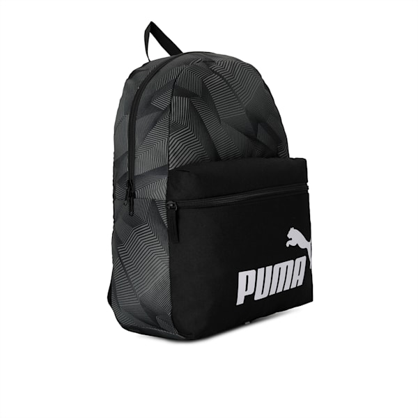Phase Printed Backpack, Puma Black-Ultra Gray-AOP, extralarge-IND