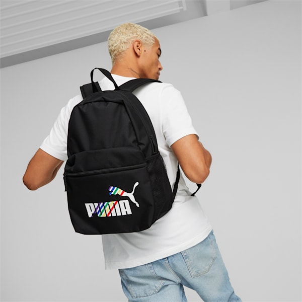 Phase Printed Unisex Backpack, PUMA Black-Love is Love, extralarge-IND