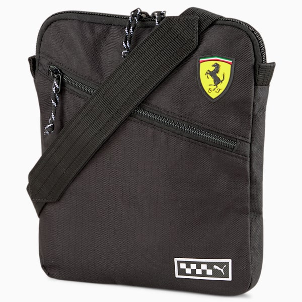 Bolso de hombro Scuderia Ferrari, Puma Black, extralarge