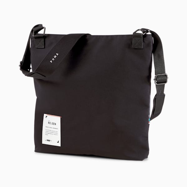 RE.GEN Shoulder Bag, Anthracite-AOP, extralarge