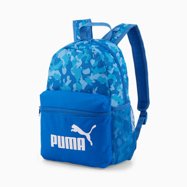 Phase Small Kids' Backpack, Victoria Blue-AQUACAT AOP, extralarge