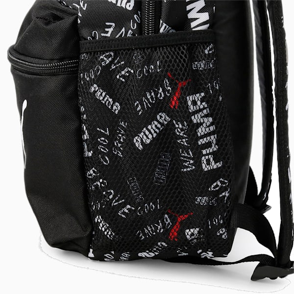 キッズ プーマ フェイズ スモール バックパック 13L, PUMA Black-AOP, extralarge-JPN