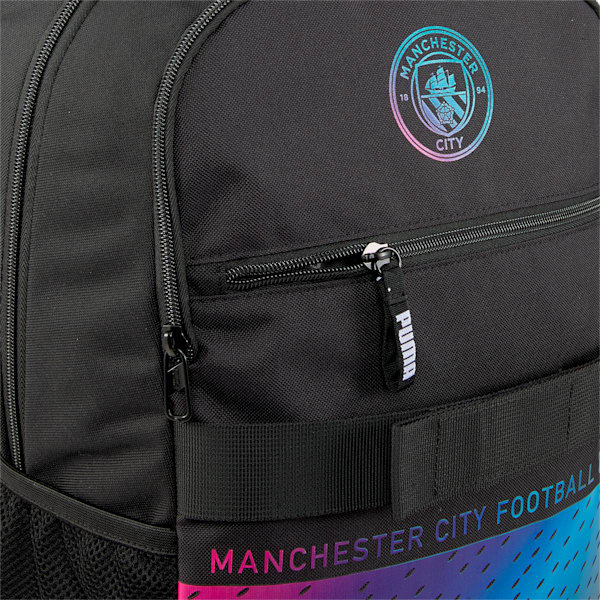 Man City Deck Football Backpack, Puma Black-Beetroot Purple