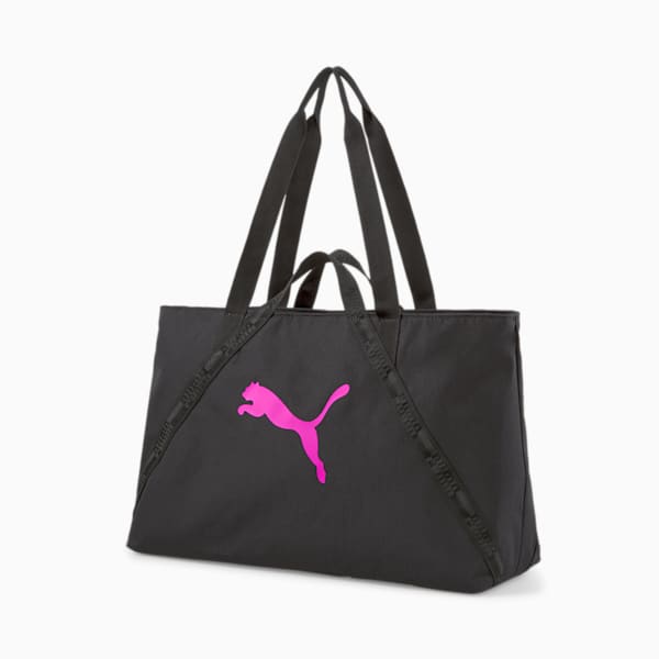 Bolso Mujer Essentials, Puma Black-Deep Orchid, extralarge