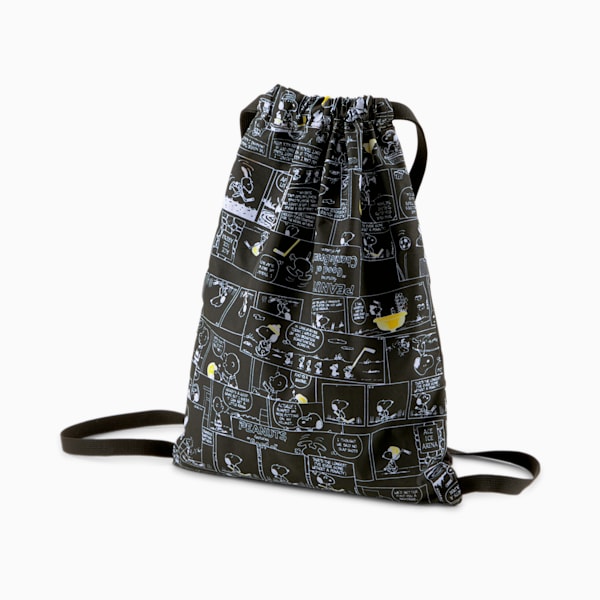PUMA x PEANUTS Kids' Gym Sack, Puma Black, extralarge