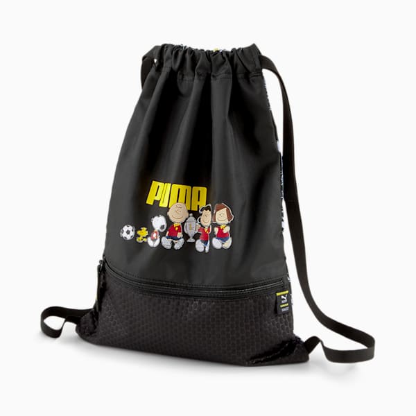 PUMA x PEANUTS Unisex Gym Sack, Puma Black, extralarge-IND
