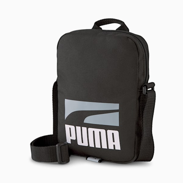 PUMA Plus II Unisex Portable Shoulder Bag, Puma Black, extralarge-IND