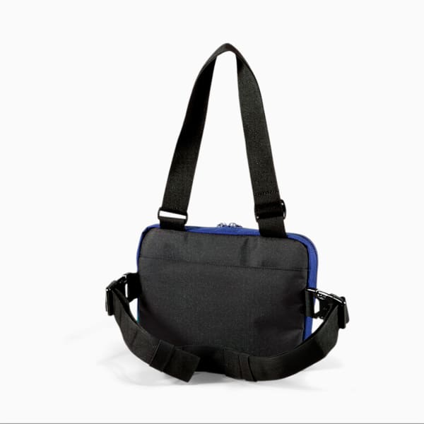 PUMA x CLOUD9 Waist Bag, Puma Black-Elektro Blue, extralarge