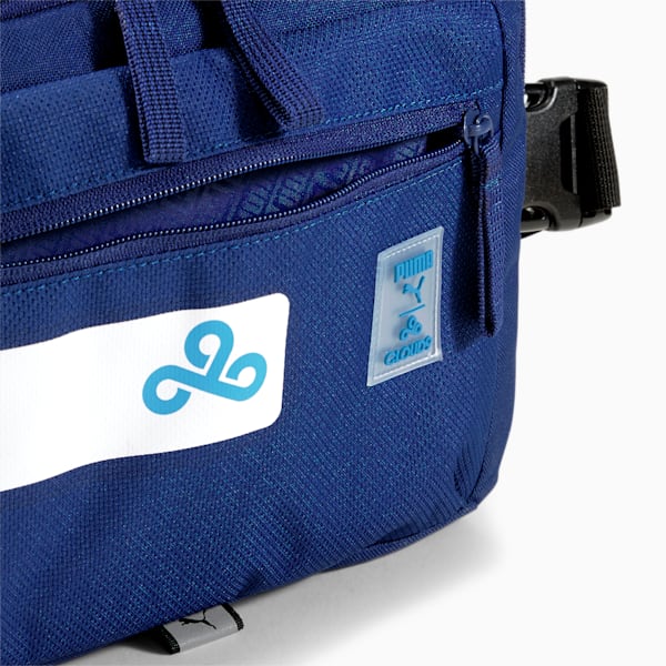 PUMA x CLOUD9 Waist Bag, Puma Black-Elektro Blue, extralarge