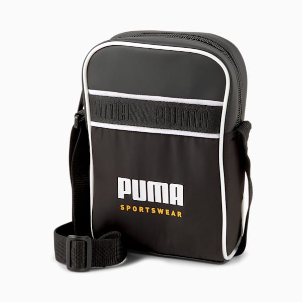 Campus Compact Portable Unisex Shoulder Bag, Puma Black, extralarge-IND
