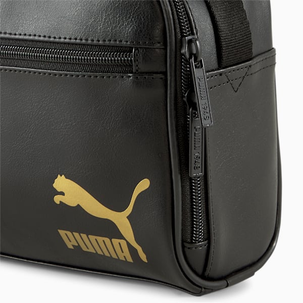 Bolso de hombro pequeño de poliuretano Originals, Puma Black, extralarge