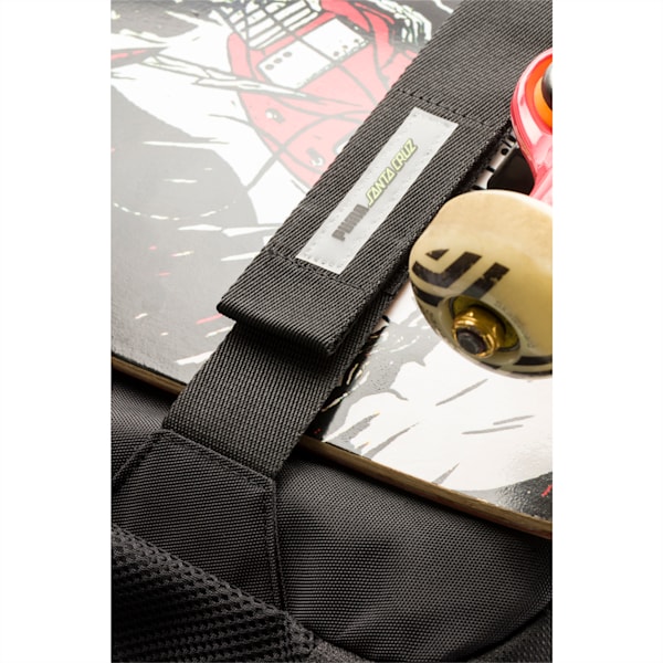 Mochila PUMA x SANTA CRUZ, Puma Black-Green Flash, extralarge
