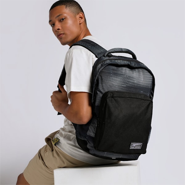 PUMA Form Backpack, PUMA Black-Gray AOP, extralarge-IND