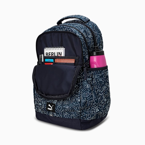 Lightweight All-Over-Printed Backpack, Intense Blue-Nimbus Cloud-AOP, extralarge-IND