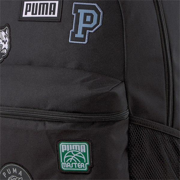 PUMA Patch Unisex Backpack, Puma Black, extralarge-IND