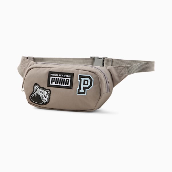 Patch Waist Bag, Steel Gray, extralarge