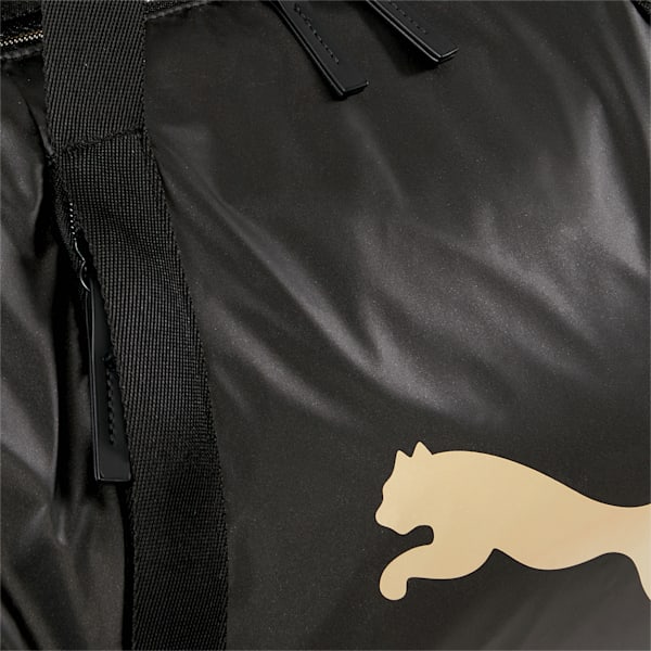 Essentials Moto Women's Training Barrel Bag, Puma Black-Rose Gold-motopack, extralarge