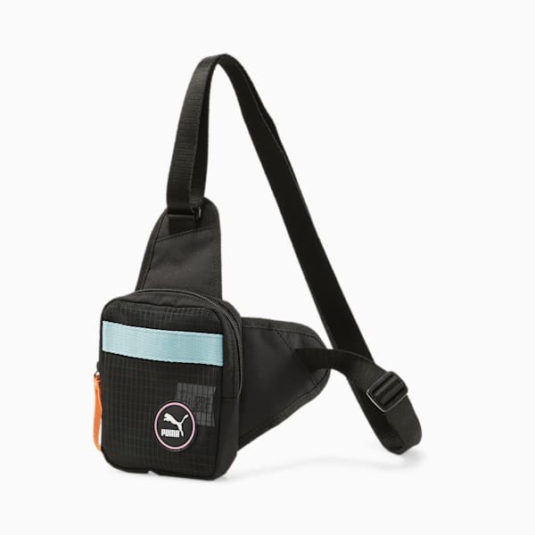 Bolso portátil para mujer Street Body, Puma Black-Puma White, extralarge