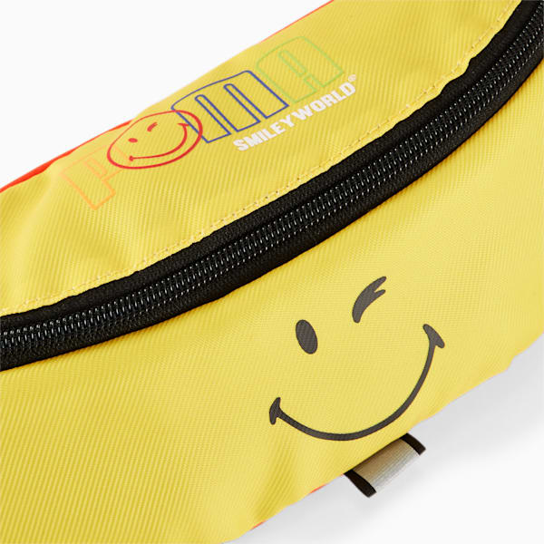 PUMA x SMILEYWORLD Kids' Waist Bag, Vibrant Yellow, extralarge
