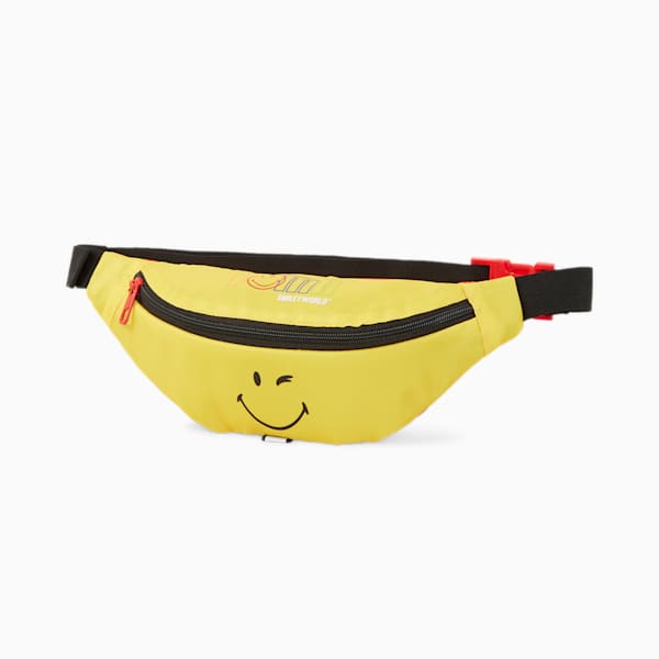 PUMA x SMILEYWORLD Kids' Waist Bag, Vibrant Yellow, extralarge