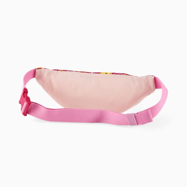 PUMA x SMILEYWORLD Kids' Waist Bag, Festival Fuchsia-AOP, extralarge