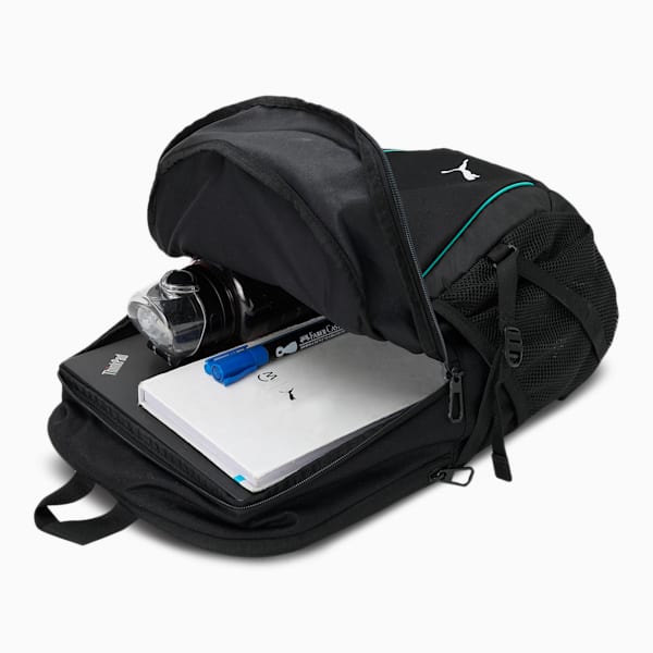 Mercedes AMG Petronas F1 Unisex Backpack, Puma Black, extralarge-IND