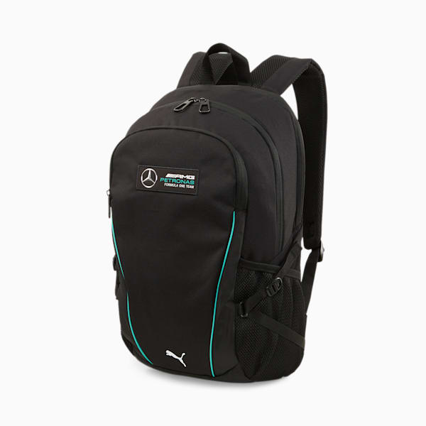 Mercedes AMG Petronas F1 Unisex Backpack, Puma Black, extralarge-IND