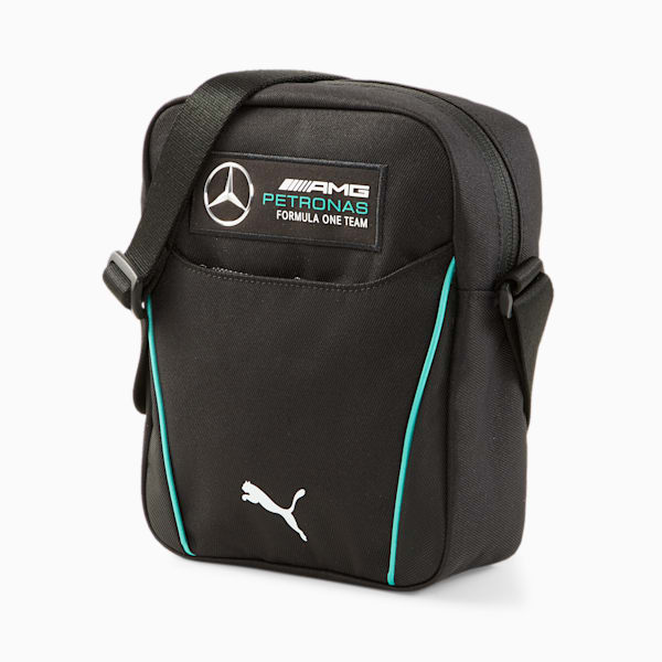 Mercedes F1 Portable Shoulder Bag, Puma Black, extralarge-IND