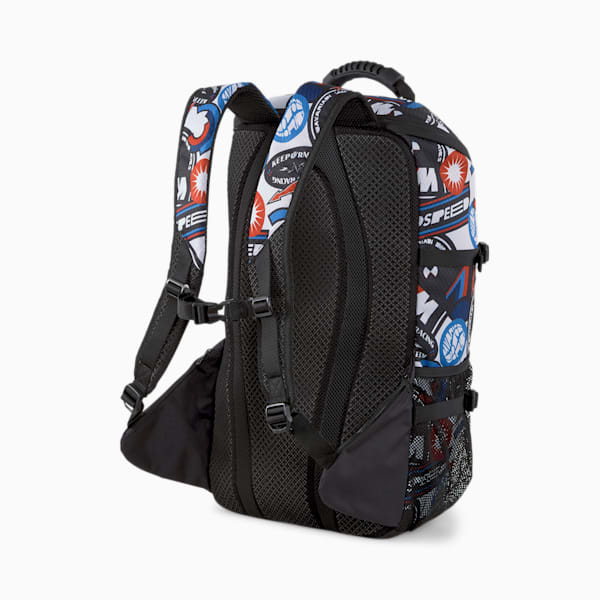 BMW M Motorsport Statement Backpack, Puma Black-AOP, extralarge