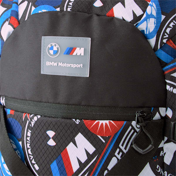 BMW M Motorsport Statement Backpack, Puma Black-AOP, extralarge