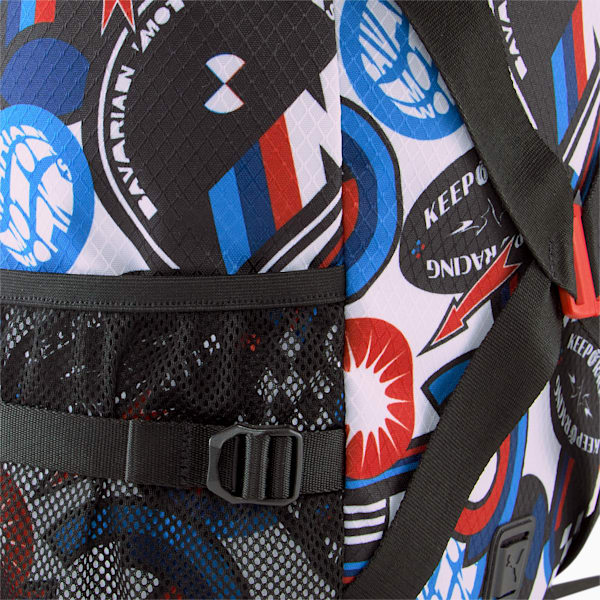 BMW M Motorsport Statement Backpack, Puma Black-AOP, extralarge