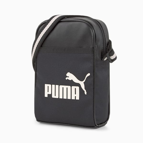 ユニセックス キャンパス コンパクト ポータブル ショルダーバッグ 1.5L, Puma Black, extralarge-IND