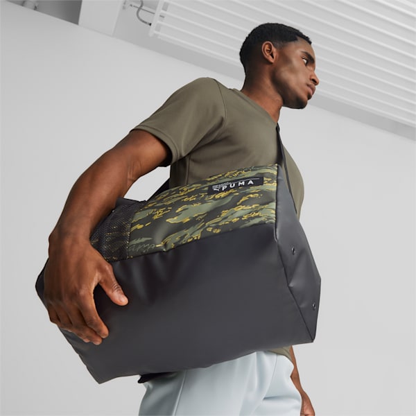 Training Sports Bag, PUMA Black-Camo, extralarge-IND
