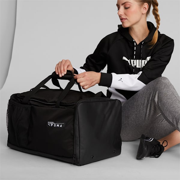 Bolso deportivo de entrenamiento mediano, Puma Black, extralarge