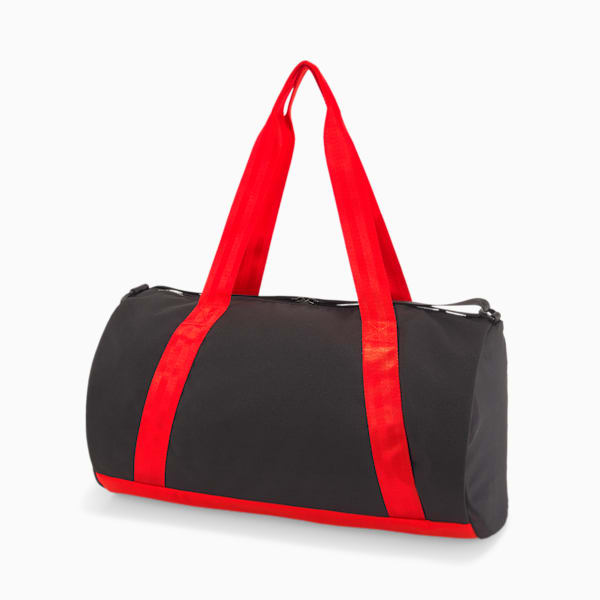 PUMA x VOGUE Duffle Bag Women, Puma Black-Fiery Red, extralarge