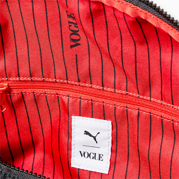 ウィメンズ PUMA x VOGUE ダッフルバッグ 25L, Puma Black-Fiery Red, extralarge-JPN