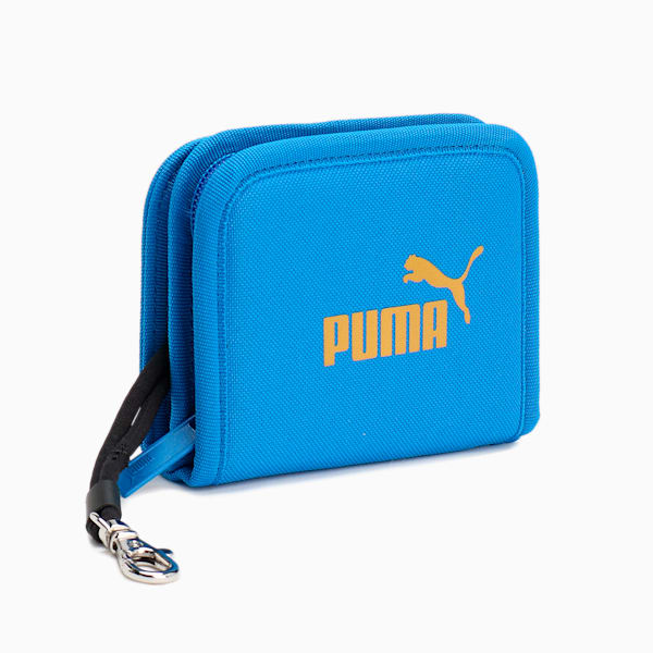 ユニセックス プーマ アクティブ ジップ ウォレット, Ultra Blue-PUMA Gold, extralarge-JPN