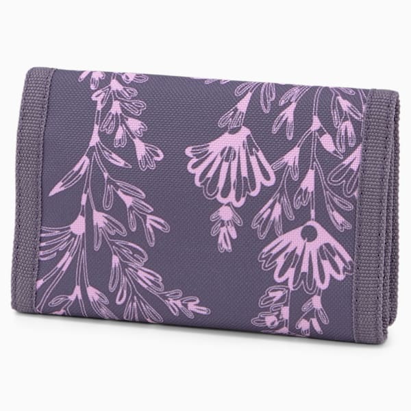 PUMA Phase AOP Unisex Wallet, Purple Charcoal-Floral AOP, extralarge-IND