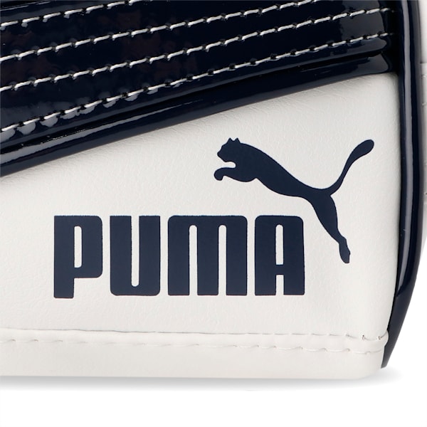 ウィメンズ PUMA RETRO ミニ グリップバッグ 2.5L, PUMA White-PUMA Navy, extralarge-JPN