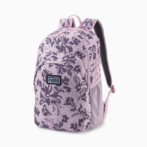 Academy Backpack, Pearl Pink-FLOWER AOP, extralarge-IND